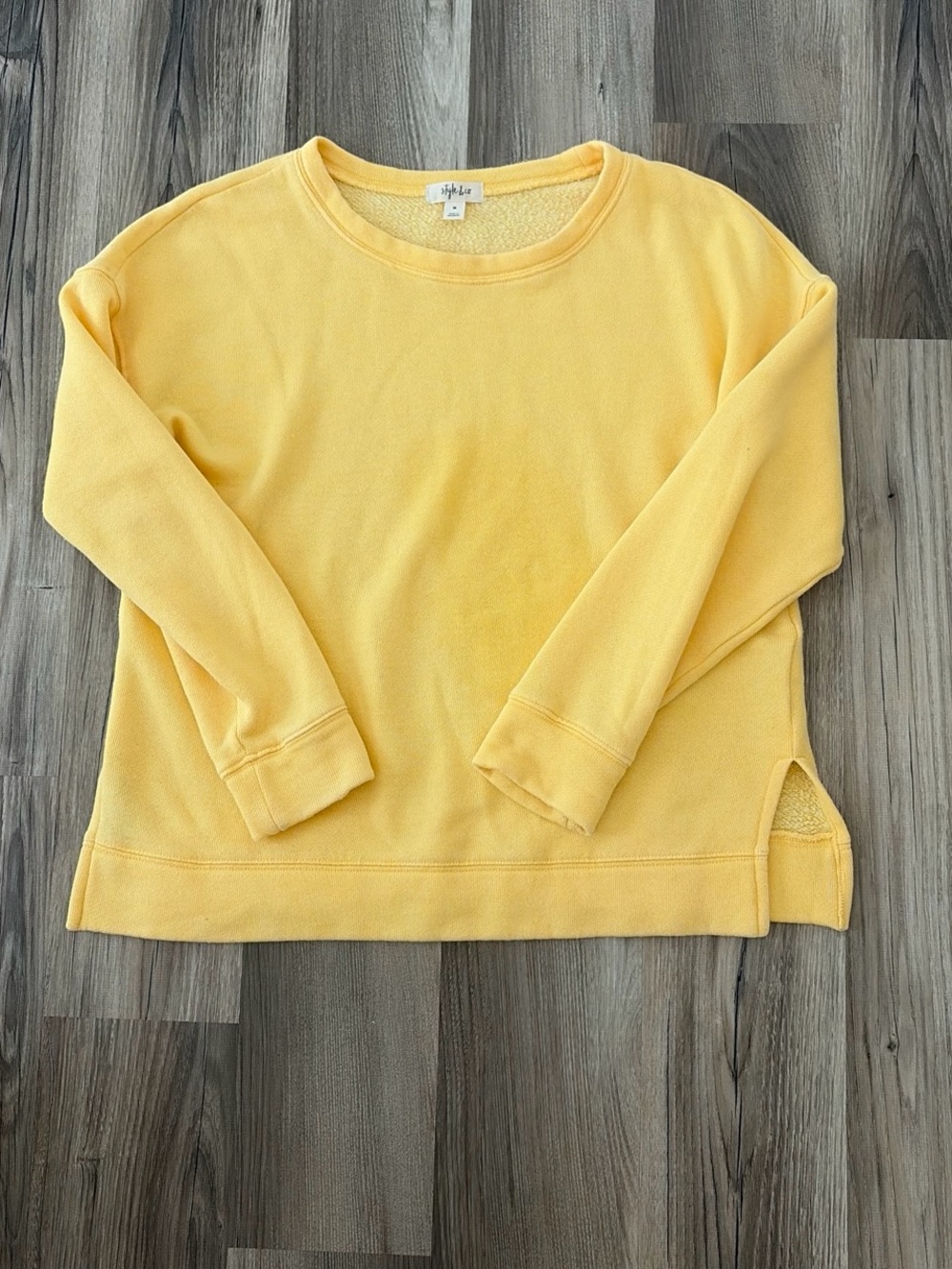 Style & Co. Sunshine Yellow Crewneck Sweater